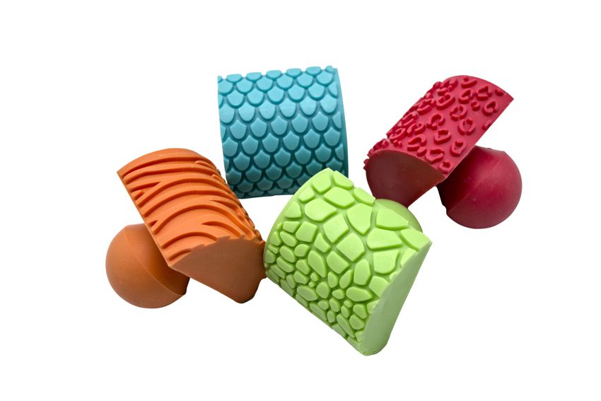 Tierhaut Stempel 4er Set